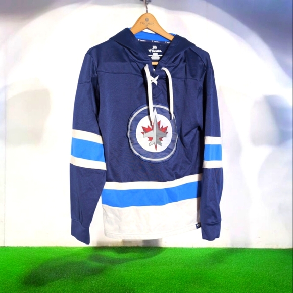 Fanatics Other - Navy Blue Winnipeg Jets Hockey Hoodie with Logo Fanatics sz S